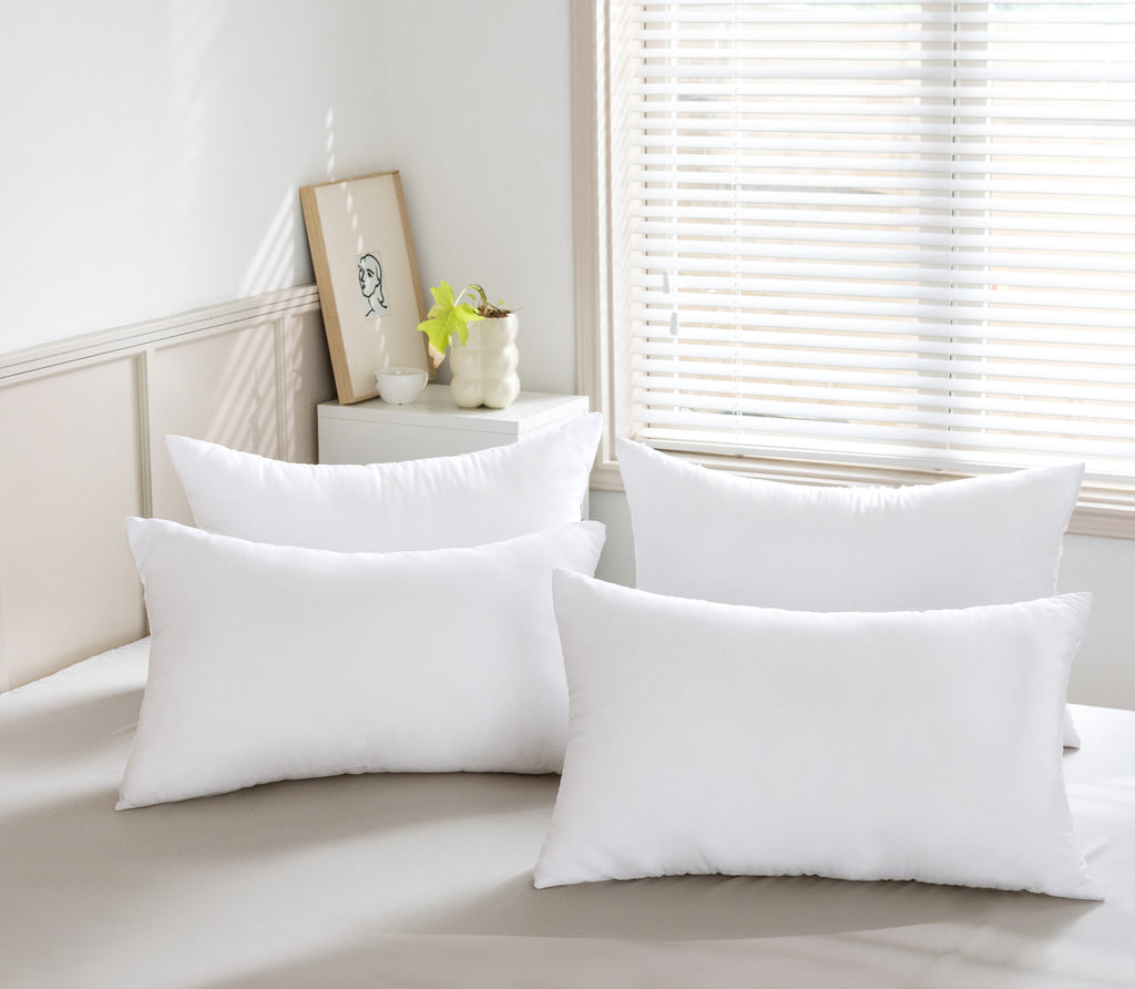 Plush-Down Microfibre Medium Firm Pillows - Pack of 4