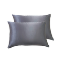 100% Mulberry Silk Pillowcase - Twin-Pack - Charcoal