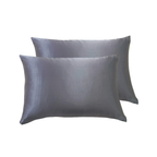 100% Mulberry Silk Pillowcase - Twin-Pack - Charcoal