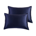 100% Mulberry Silk Pillowcase - Twin-Pack - Navy Blue