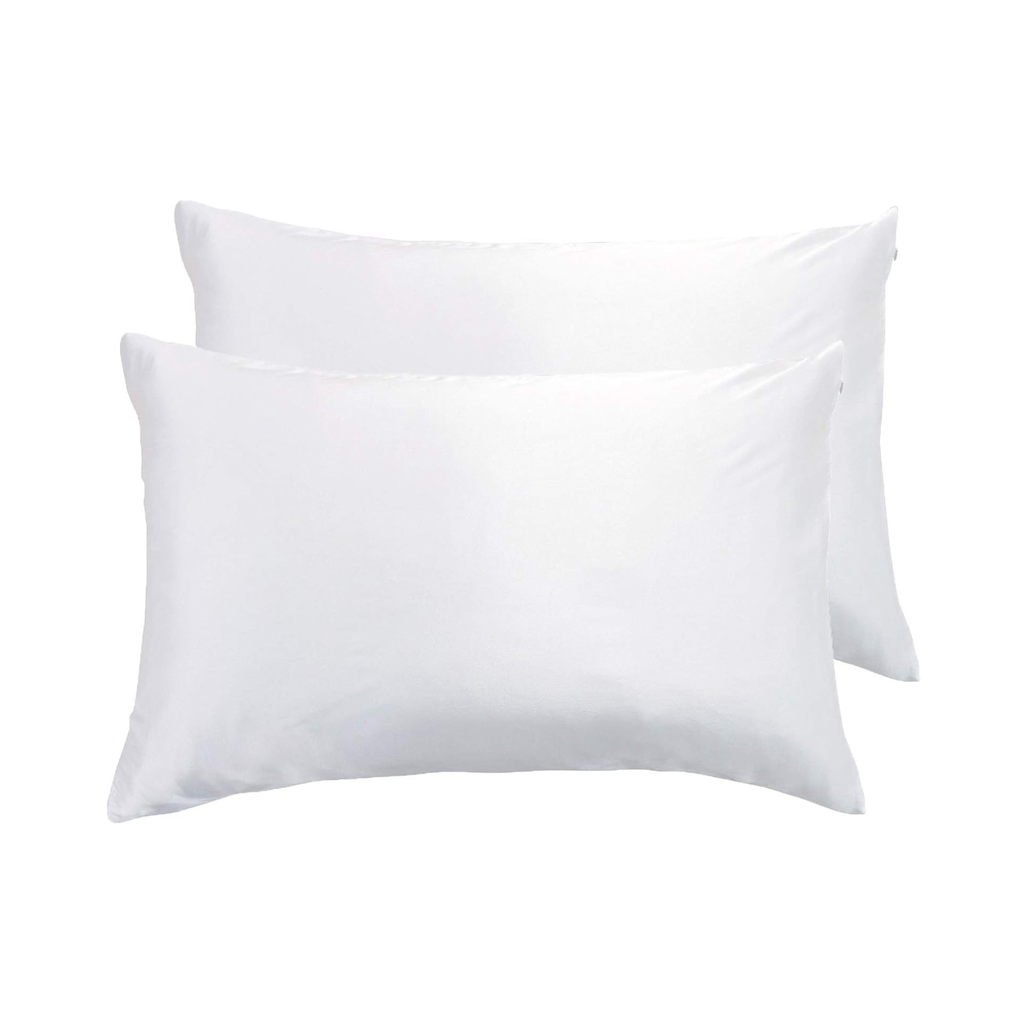 100% Mulberry Silk Pillowcase - Twin-Pack - White