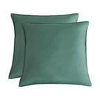 Bamboo Microfibre European Pillowcases - One Pair - Green