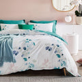 Printed Microfibre Quilt Cover Set - Olinda
