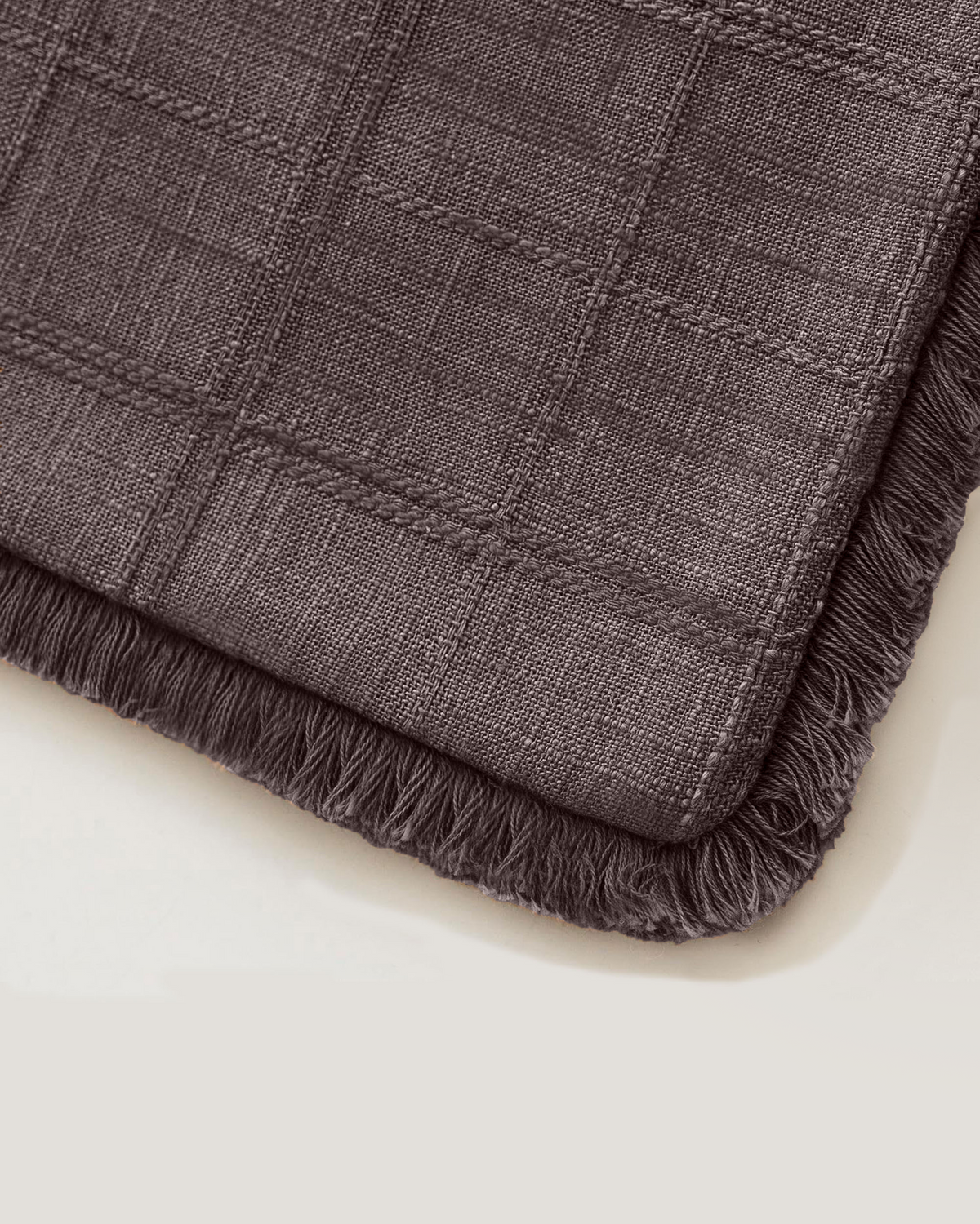 Linen-Look Cushion Covers - Twin-Pack - Brown, 45cm x 45cm