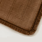 Linen-Look Cushion Covers - Twin-Pack - Cinnamon, 45cm x 45cm