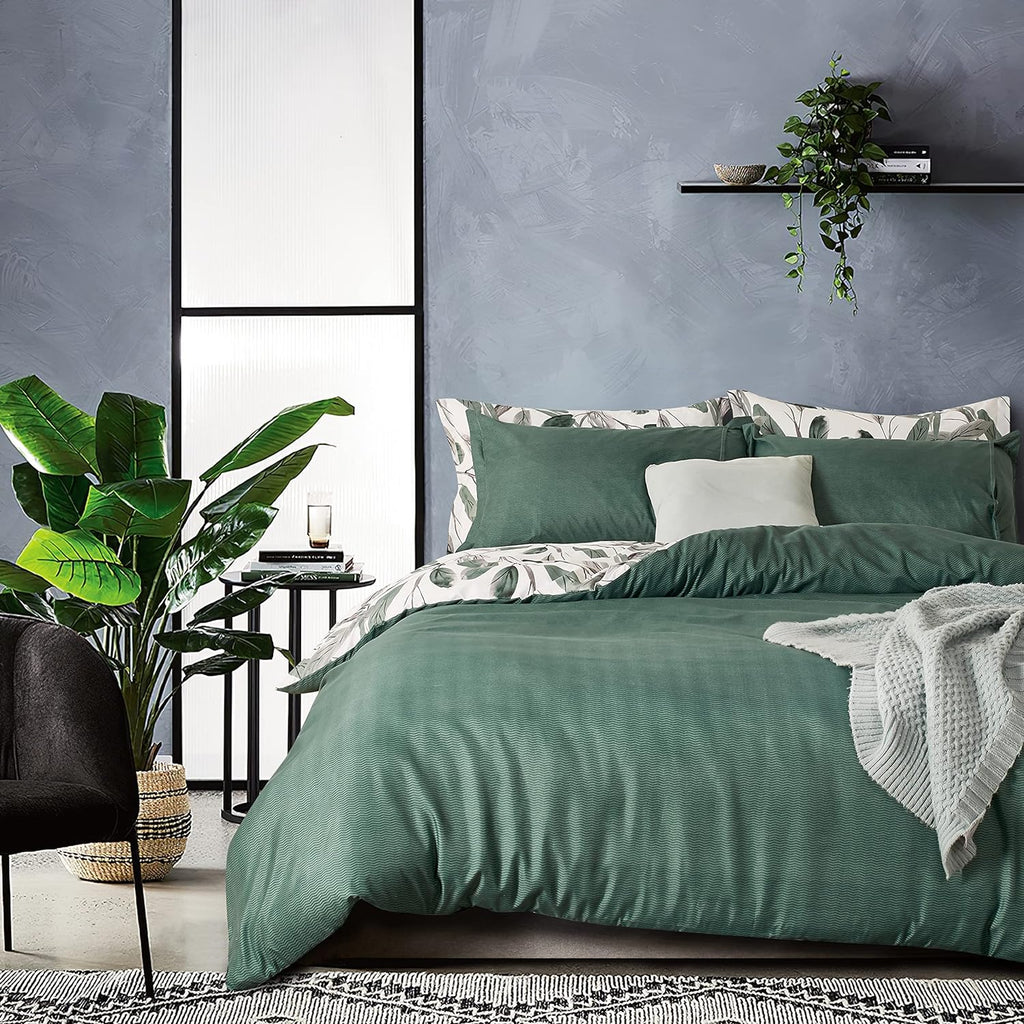 Printed Microfibre Quilt Cover Set - Sally