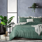 Printed Microfibre Quilt Cover Set - Sally