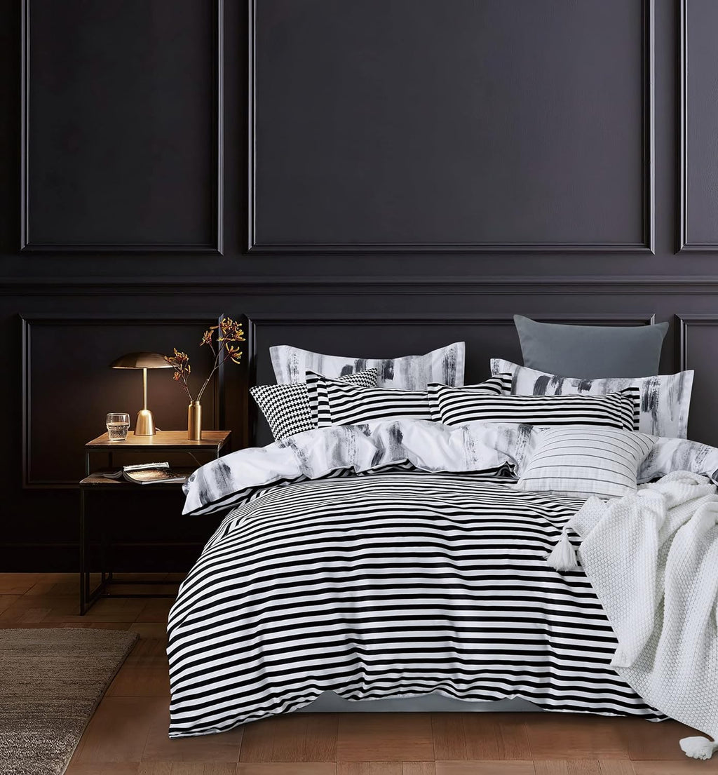 Printed Microfibre Quilt Cover Set - Lucas
