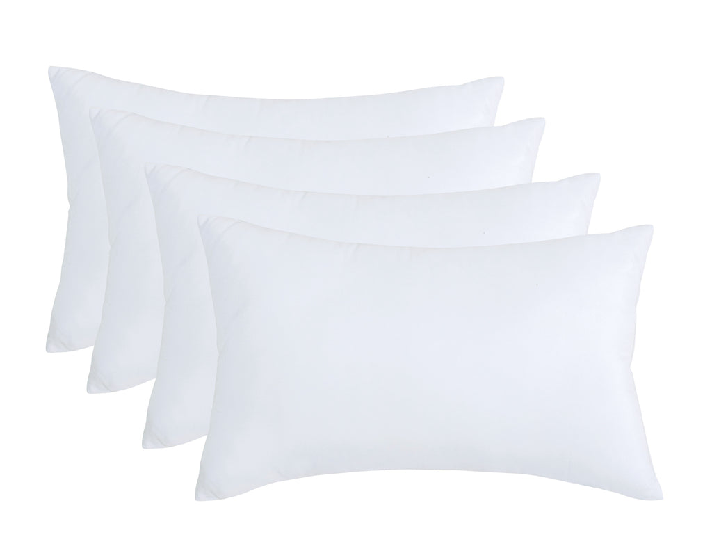 Plush-Down Microfibre Medium Firm Pillows - Pack of 4