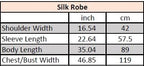 100% Pure Satin Silk Robe - Pink