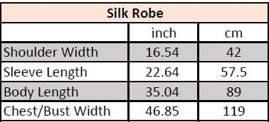 100% Pure Satin Silk Robe - Pink