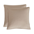 Bamboo Microfibre European Pillowcases - One Pair - Linen