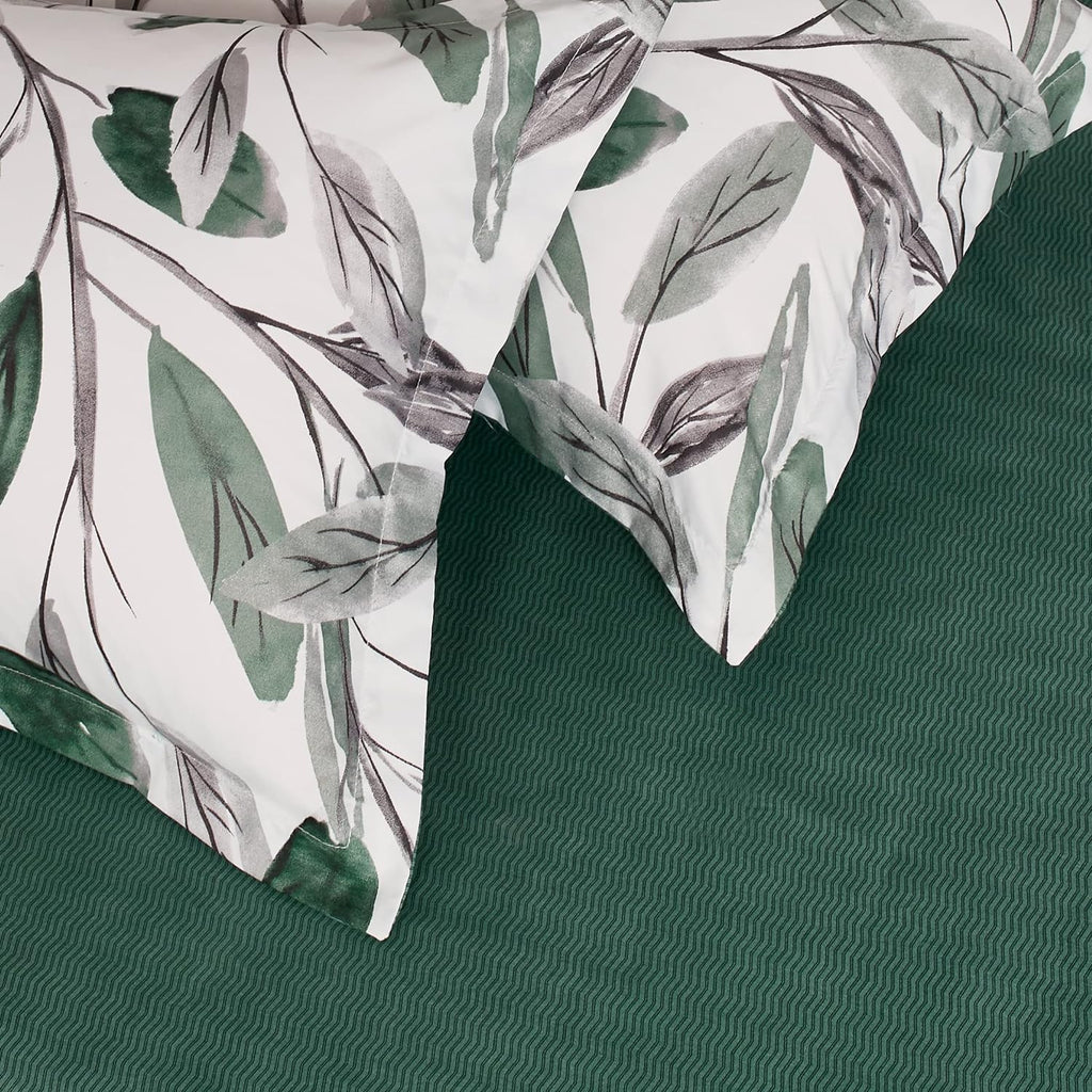 Printed Microfibre Quilt Cover Set - Sally