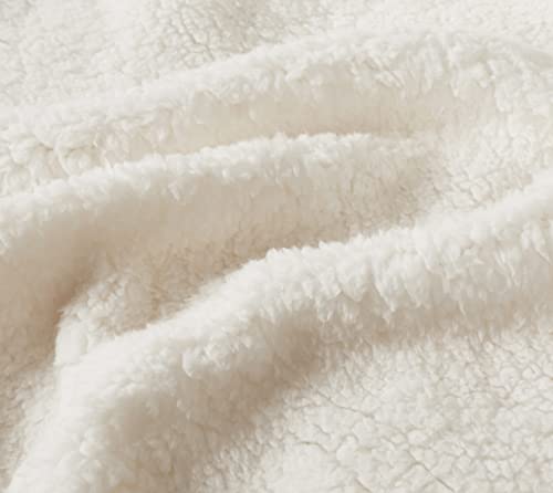 2-in-1 Teddy Sherpa Quilt Cover Set & Blanket - Navy Blue