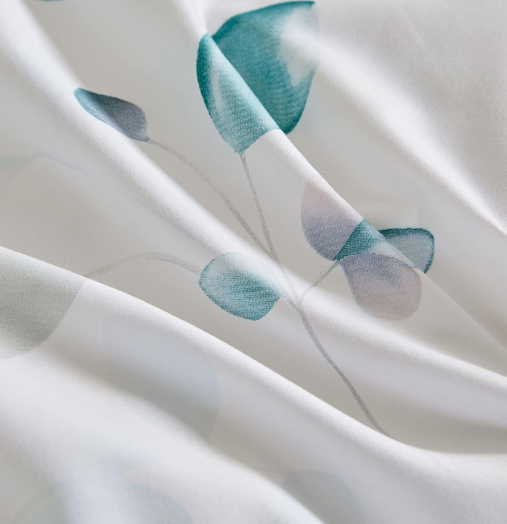 Printed Microfibre Quilt Cover Set - Olinda