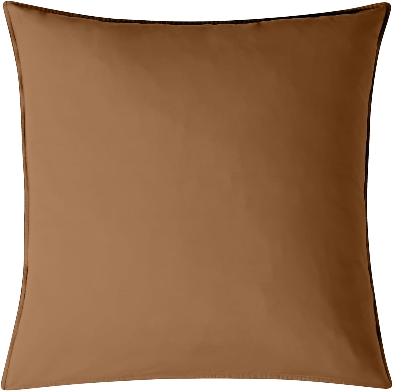 Vintage Washed Cotton European Pillowcases - Rust