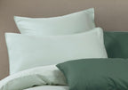 Vintage Washed Cotton Standard Pillowcases - Twin-Pack - Sage Green