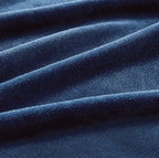 2-in-1 Teddy Sherpa Quilt Cover Set & Blanket - Navy Blue
