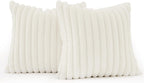 Faux Fur European Pillowcases - Snow - 65x65cm