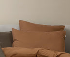 Vintage Washed Cotton Standard Pillowcases - Twin-Pack - Rust