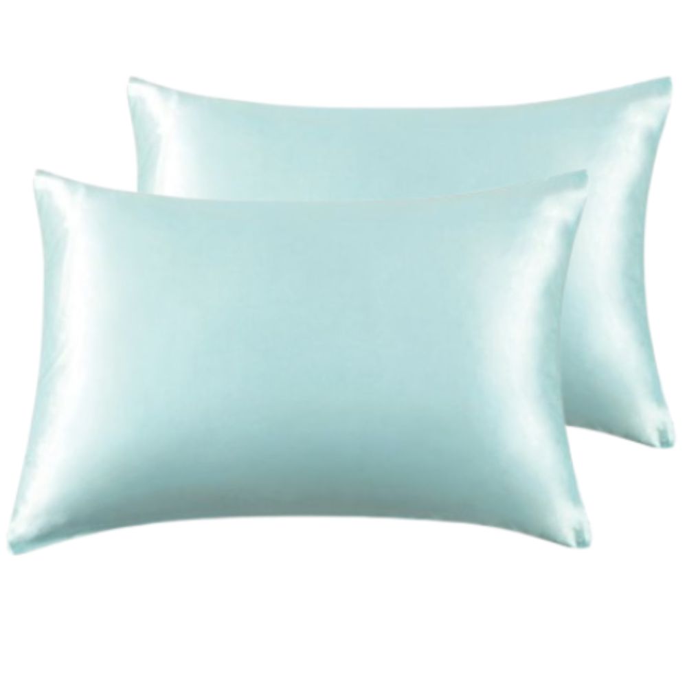 100% Mulberry Silk Pillowcase - Twin-Pack - Sage Green