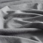 Vintage Washed Microfibre Quilt Cover Set - Grey