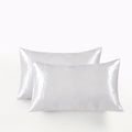 Satin Pillowcases - Twin-Pack - White
