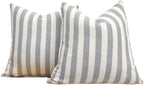 2-Pack Yarn-Dyed Linen-Cotton Cushion Covers - Grey - 45x45cm