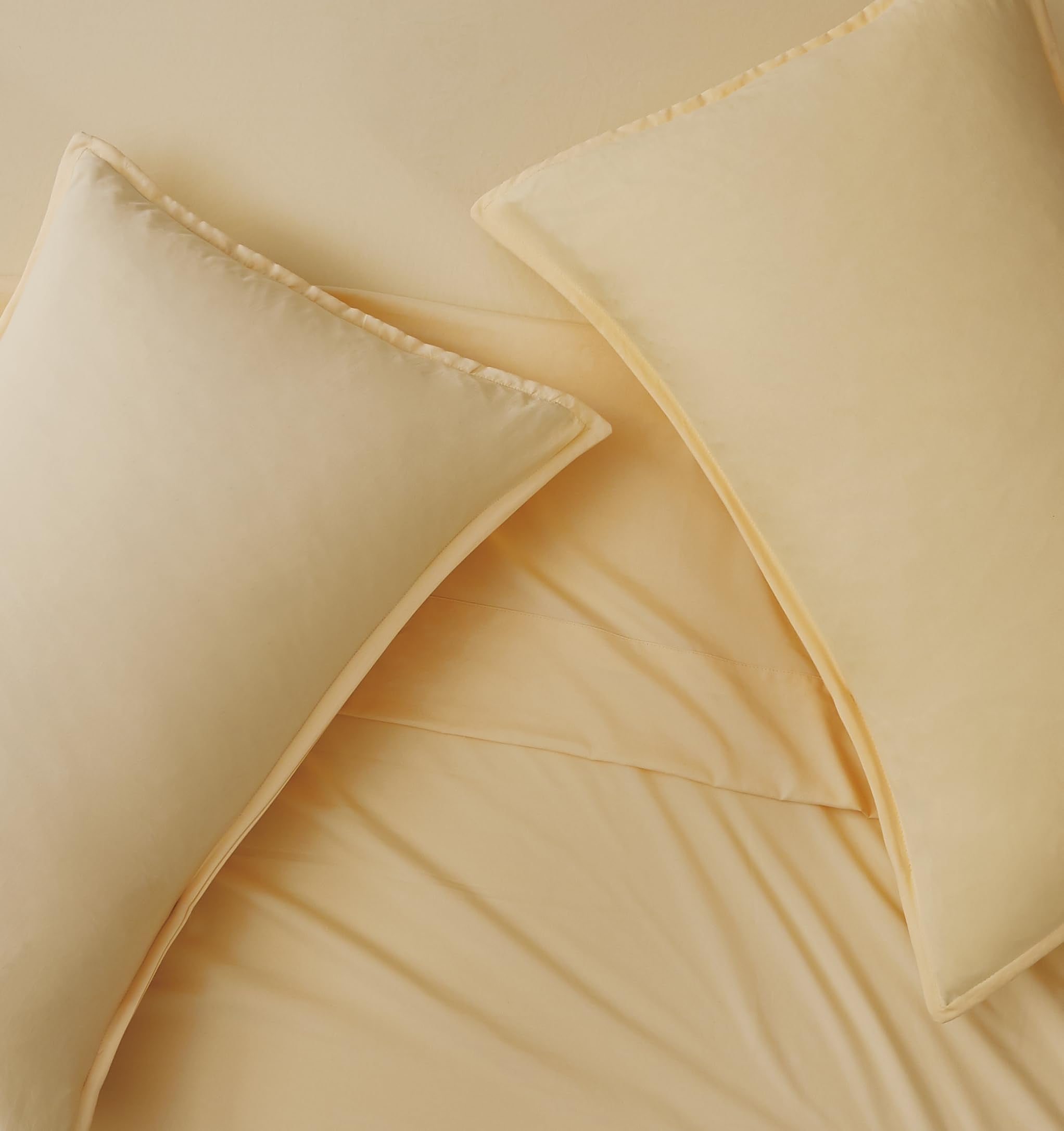 Vintage Washed Microfibre Standard Pillowcases - Twin-Pack - Butter