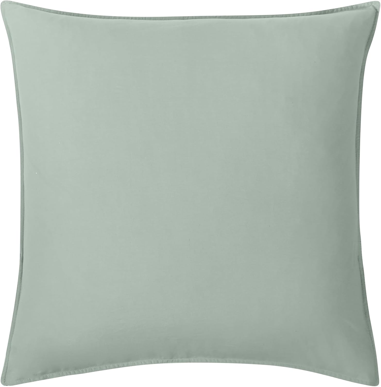 Vintage Washed Cotton European Pillowcases - Sage Green