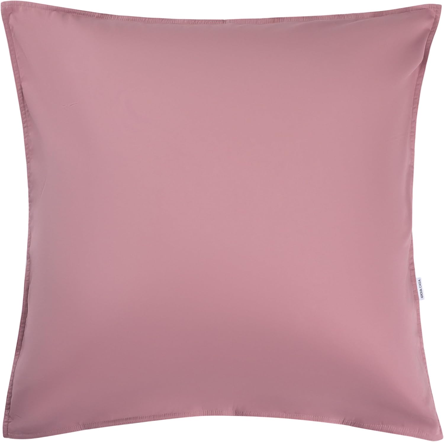 Vintage Washed Cotton European Pillowcases - Rose