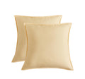 Vintage Washed Microfibre European Pillowcases - Twin-Pack - Butter