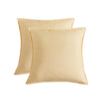 Vintage Washed Microfibre European Pillowcases - Twin-Pack - Butter