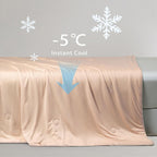 Ice Cooling Reversible Comforter/Blanket/Quilt - Orange and Blue