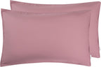 Vintage Washed Cotton Standard Pillowcases - Twin-Pack - Rose