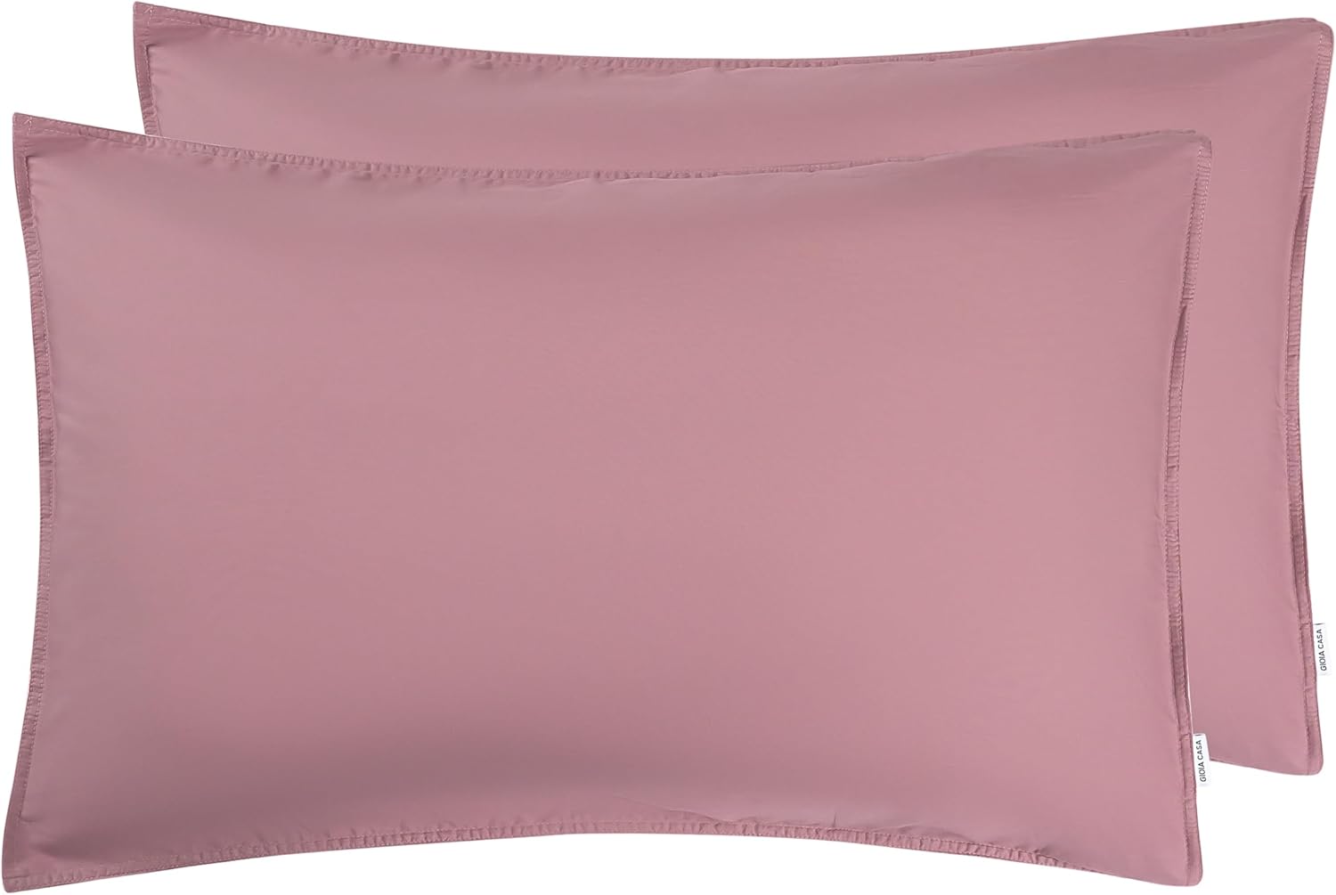 Vintage Washed Cotton Standard Pillowcases - Twin-Pack - Rose