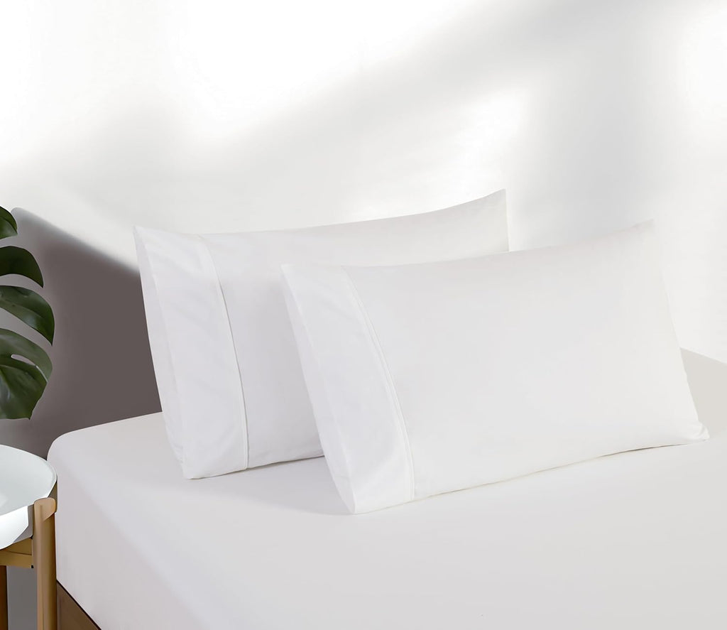 Vintage Washed Cotton Fitted Sheet Combo Set - White