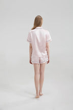 Silk Short Pyjama Set - Pink