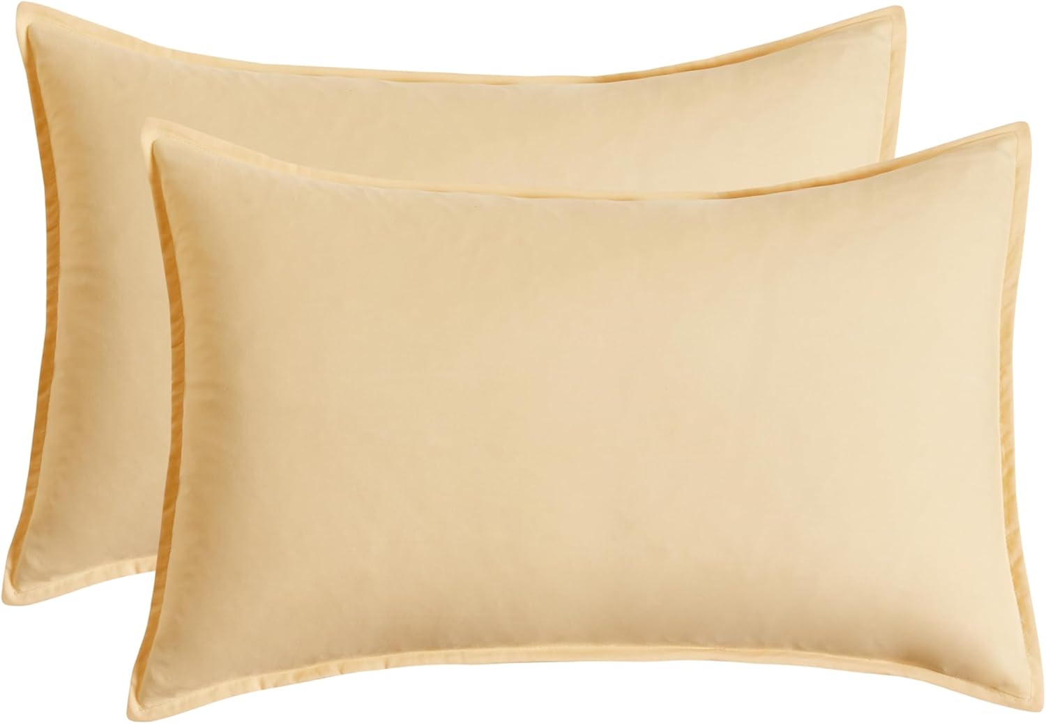 Vintage Washed Microfibre Quilt Cover Set - Butter