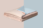 Ice Cooling Reversible Comforter/Blanket/Quilt - Orange and Blue