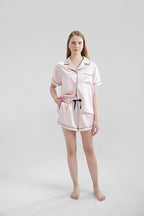 Silk Short Pyjama Set - Pink