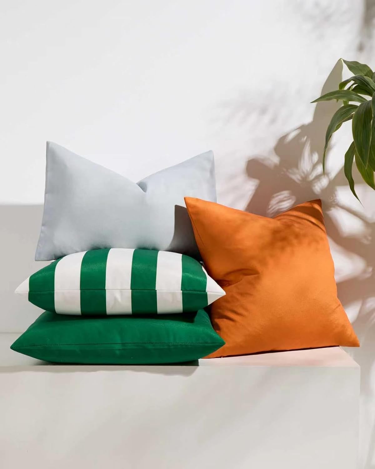Outdoor Waterproof Cushion Covers - Emerald Green, 45x45cm