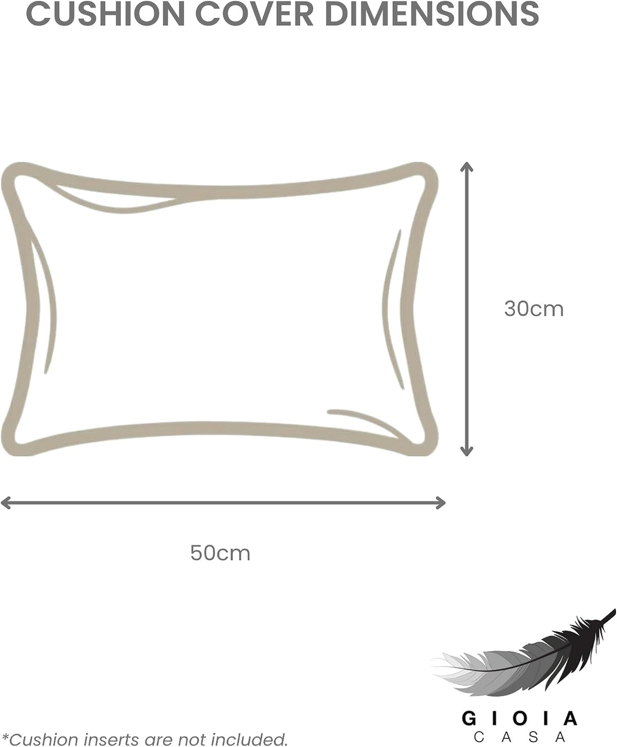 Chenille Grid Cushion Covers - Pack of 2 - Brown, 30cm x 50cm