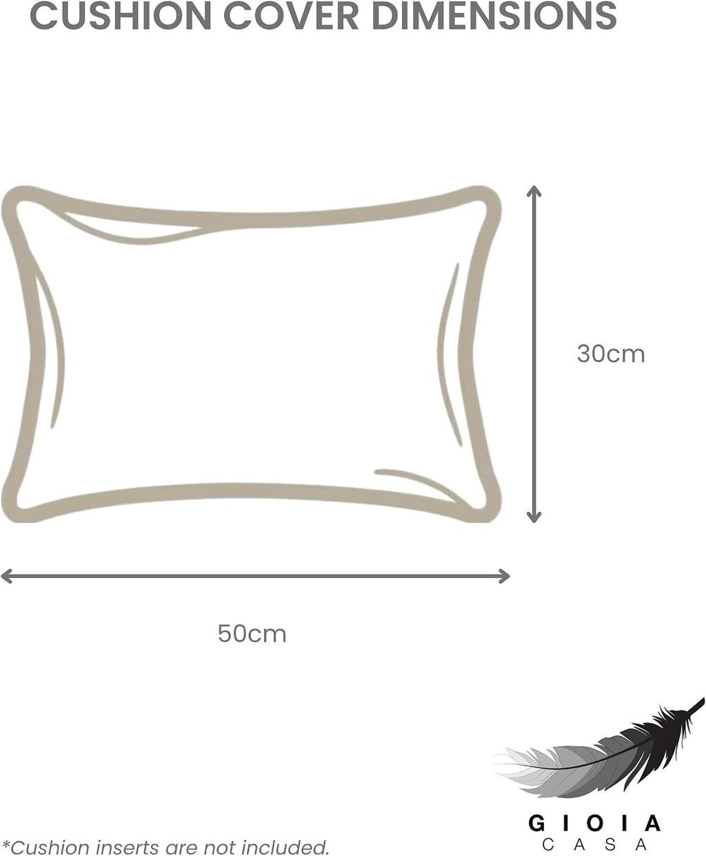 Chenille Haze-Textured Cushion Covers - Pack of 2 - Taupe, 30cm x 50cm