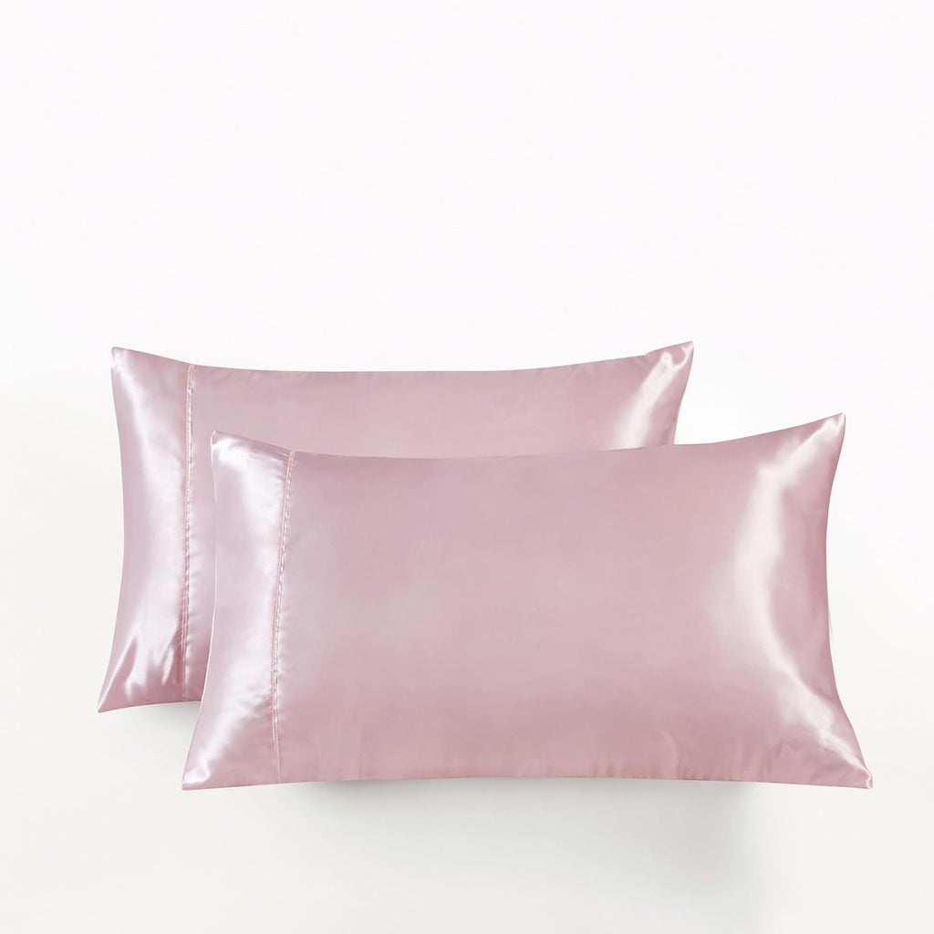 Satin Pillowcases - Twin-Pack - Pink