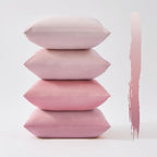 Velvet Cushion Covers - Pack of 4 - Gradient Pink - 45cm*45cm