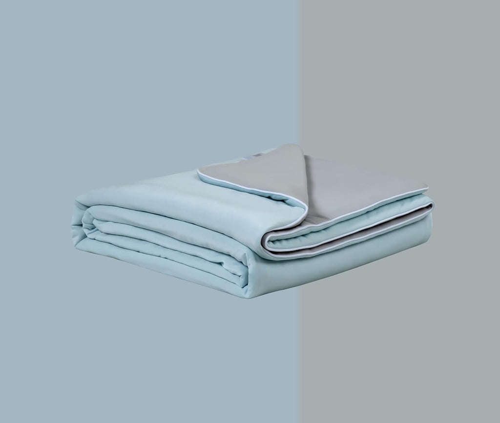Ice Cooling Reversible Comforter/Blanket/Quilt - Blue and Grey