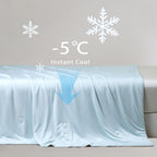 Ice Cooling Reversible Comforter/Blanket/Quilt - Orange and Blue