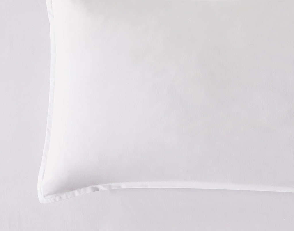 Bamboo Microfibre European Pillowcases - One Pair - White