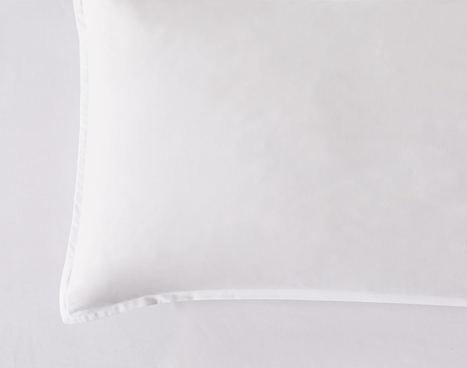 Bamboo Microfibre European Pillowcases - One Pair - White